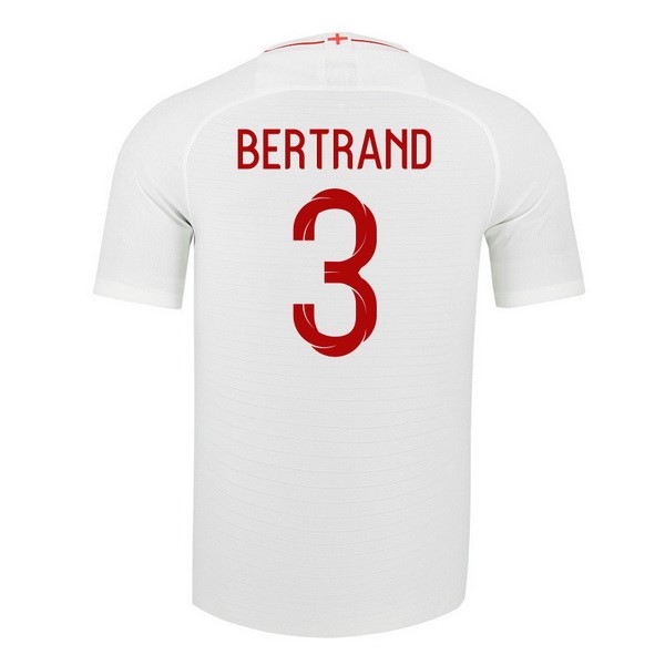 Camiseta Inglaterra 1ª Bertrand 2018 Blanco